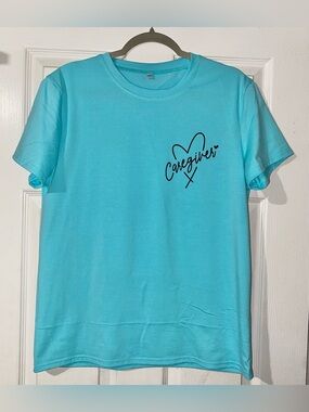 NEW Caregiver T-shirt… Tiffany blue in color